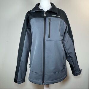 Men’s Columbia Ascender Soft Shell Jacket in Black/Gray, size small